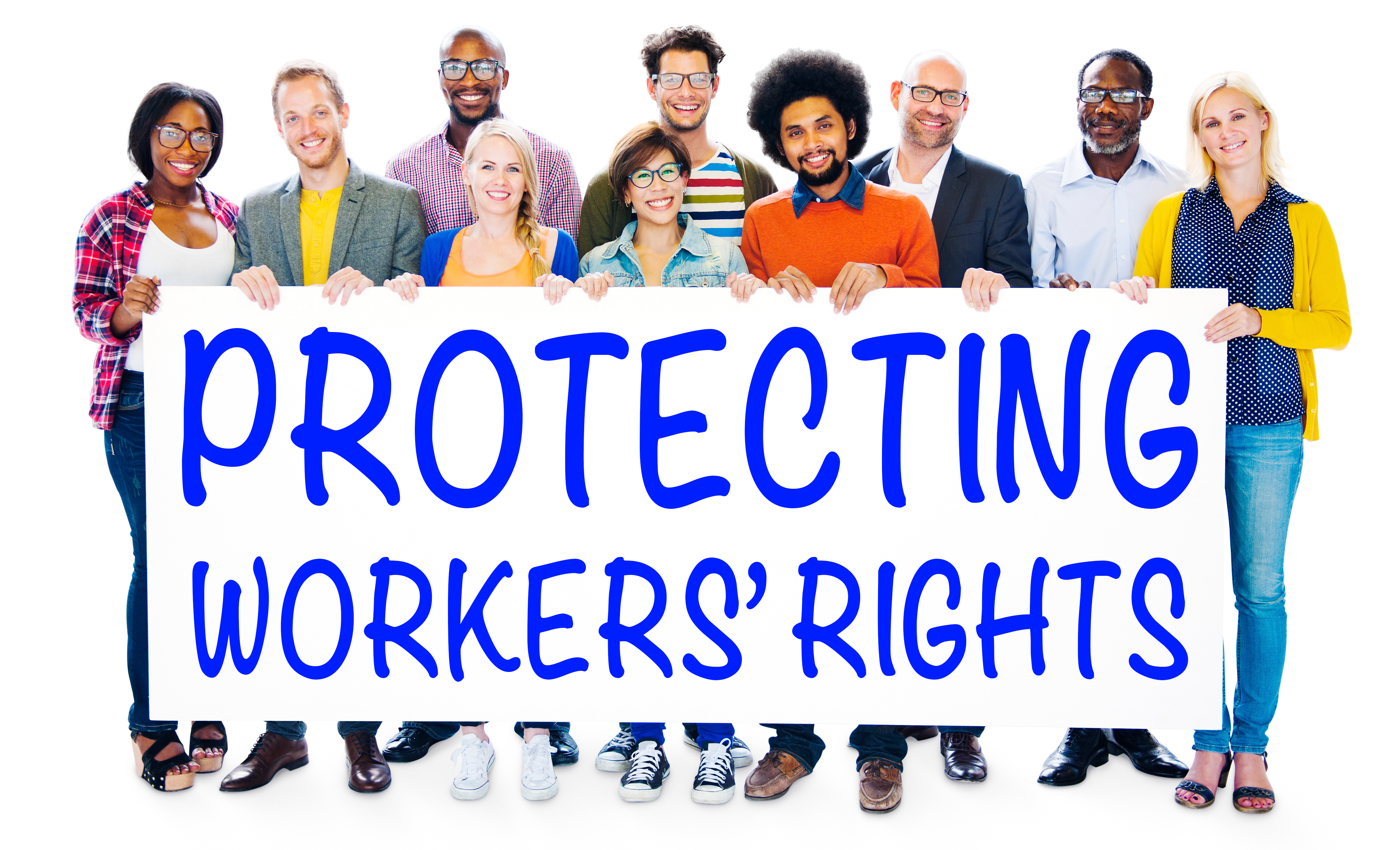 People Holding A Sign